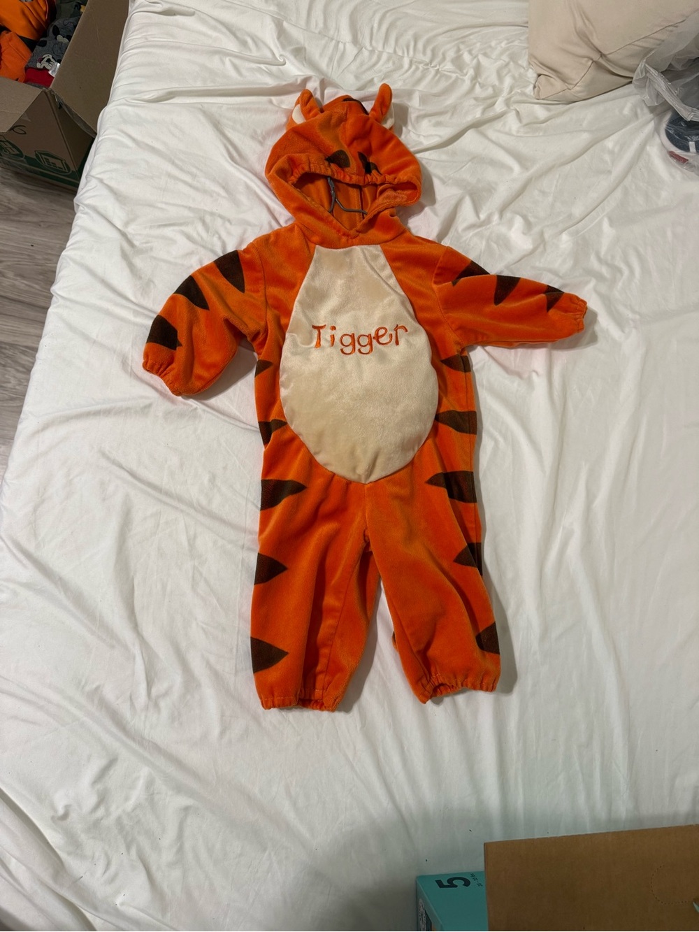 Disney Orange Plush Character Hood with Tag